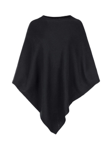 Lasessor - Ingela -merinovillasekoiteponcho - MUSTA | Stockmann