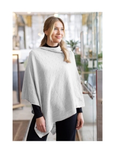 Lasessor - Diva -palmikkoponcho - L.VALKOINEN | Stockmann