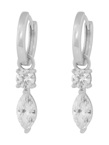 Snö Of Sweden - Eira long navette ring ear s/clear- Snö of Sweden | Stockmann