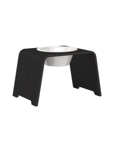 dogBar - dogBar® Single korotettu ruokakuppi - Tumma tammi - POSLIINI | Stockmann