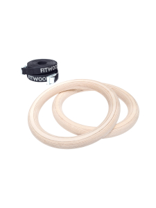 FitWood - ULPU voimistelurenkaat - KOIVU - MUSTA HIHNA FitWood - ULPU voimistelurenkaat - KOIVU - MUSTA HIHNA | Stockmann