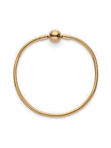 Pandora - Snake chain 14k gold-plated bracelet Moments-käärmeketjurannekoru 568748C00 | Stockmann