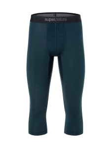 super.natural - Miesten Tundra175 3/4 merinovillaiset kerrastotrikoot - BLUEBERRY | Stockmann