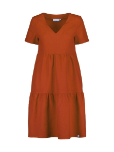Nakoa - Pellava Kerrosmekko, Burnt Orange - BURNT ORANGE (MURRETTU ORANSSI) | Stockmann