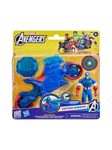 AVENGERS - AVENGERS Leikkisetti Kapteeni Amerikka ja kilpiä ampuva pyörä, 10 cm | Stockmann