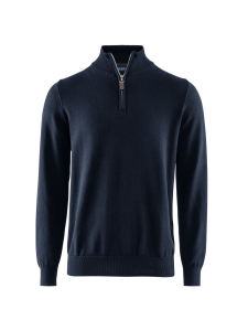 Berkeley - Brockton Halfzip -puuvillaneule - NAVY | Stockmann