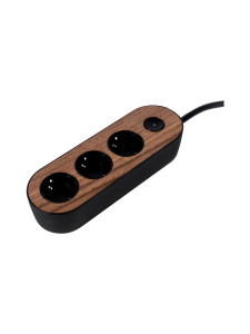 MyNolla - Design Jatkojohto, 2m - Pähkinä - BLACK | Stockmann