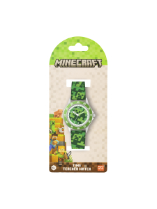 MINECRAFT - MINECRAFT Analoginen rannekello Creeper - GREEN | Stockmann