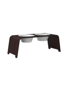 dogBar - dogBar® Classic korotettu ruokakuppiteline - Tumma tammi - POSLIINI | Stockmann