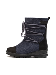 Pomar - KOLI Naisten XW GORE-TEX huopasaapikkaat - STORMY FELT/BLACK WAXY LEATHER | Stockmann
