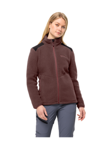 Jack Wolfskin - KAMMWEG PILE FZ W - DARK MAROON Jack Wolfskin - KAMMWEG PILE FZ W - DARK MAROON | Stockmann