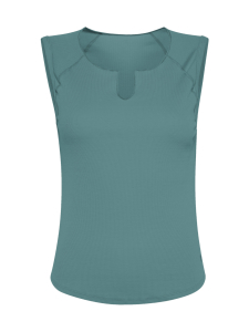 Deha - Ribbitoppi kaulahalkiolla - SINIVIHREÄ | Stockmann