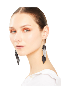 VIAMINNET - FEATHERS Petite Trio -korvakorut - HOPEA/MUSTA | Stockmann