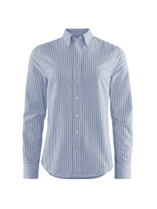 Berkeley - W's Porto Oxford Stripe Tailored -kauluspaita - WHITE/NAVY | Stockmann