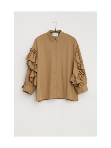 HEDVIG - Macaron Volume Shirt - BEIGE | Stockmann