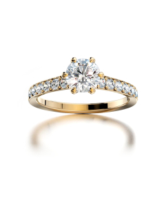 Olli Johan Lindroos - OJL Originals Lumi Keltakultainen 0,50ct Pave Timanttisormus Olli Johan Lindroos - OJL Originals Lumi Keltakultainen 0,50ct Pave Timanttisormus | Stockmann