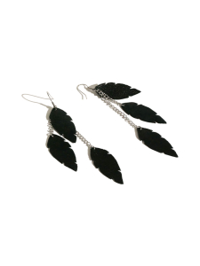 VIAMINNET - FEATHERS Petite Trio -korvakorut - MUSTA | Stockmann