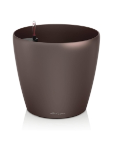 Lechuza - Classiko LS Espresso Altakasteluruukku Pyörillä ∅43cm, korkeus 40cm - ESPRESSO METALLIC KIILTÄVÄPINTA | Stockmann