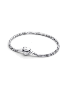 Pandora - Pandora Moments kierrerannekoru, sydänlukolla, hopea – 594236C00 | Stockmann