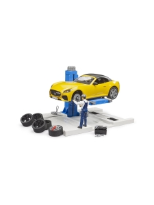 BRUDER - BRUDER Bwolrd autokorjaamo yhdessä auton kanssa | Stockmann