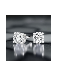 DFJ Collections - Liora Lab Classic - laboratoriotimantti korvakorut - VALKOKULTAINEN | Stockmann