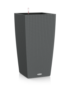 Lechuza - Trend Cubico Cottage 30 Tummaharmaa Altakasteluruukku  30x30cm, korkeus 56cm - TUMMAHARMAA | Stockmann