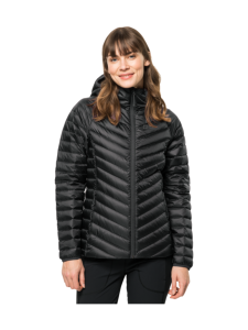 Jack Wolfskin - PASSAMANI DOWN HOODY W - BLACK Jack Wolfskin - PASSAMANI DOWN HOODY W - BLACK | Stockmann