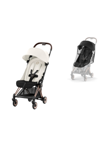 CYBEX - Cybex Coya matkarattaat ja sadesuoja (Rosegold) - MIRAGE GREY CYBEX - Cybex Coya matkarattaat ja sadesuoja (Rosegold) - MIRAGE GREY | Stockmann