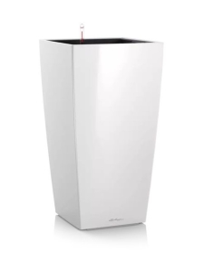 Lechuza - Cubico Premium Kiiltävä 22 Altakasteluruukku ∅22x22cm korkeus 41cm - VALKOINEN | Stockmann