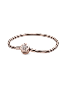 Pandora - Pandora Moments kirkas rannekoru, kruunu, 14k ruusukullattu, kuutiollinen zirkonia – 589046C01 | Stockmann