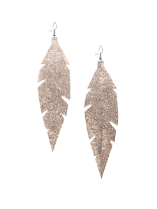 VIAMINNET - Feathers Grande -korvakorut - GLITTER RUUSUKULTA | Stockmann