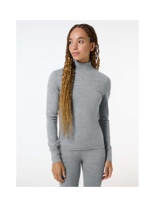 super.natural - Naisten Tundra175 Turtleneck merinovillainen poolopaita - CASHMERE GREY MELANGE | Stockmann