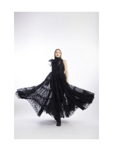 Miia Halmesmaa - FLOUNCE- PITSI ILTAPUKU, MUSTA - MUSTA | Stockmann