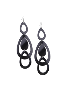 VIAMINNET - Sade Waterfall Grande korvakorut - MUSTA | Stockmann