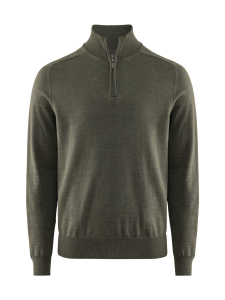 Berkeley - Wilton Merino Halfzip -villaneule - GREEN MELANGE | Stockmann