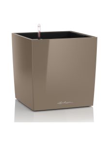 Lechuza - Cube Premium 40 Taube Altakasteluruukku pyörillä ∅40x40cm korkeus40cm - TAUBE KIILTÄVÄPINTA | Stockmann