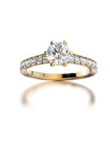 Olli Johan Lindroos - OJL Originals Lumi Keltakultainen 0,50ct Krysantti Timanttisormus Olli Johan Lindroos - OJL Originals Lumi Keltakultainen 0,50ct Krysantti Timanttisormus | Stockmann