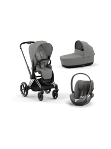 CYBEX - Cybex Priam 4 yhdistelmävaunut ja turvakaukalo (Chrome/Black) - OFF WHITE | Stockmann