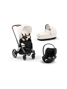 CYBEX - Cybex Priam 4 yhdistelmävaunut ja turvakaukalo (Chrome/Brown) - PEACH PINK | Stockmann