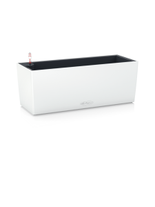 Lechuza - Balconera Stone Valkoinen Altakastelu parvekeruukku pari 80x19cm, korkeus 19cm + Kannattimet - VALKOINEN | Stockmann