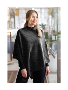 Lasessor - Diva -palmikkoponcho - HARMAA | Stockmann