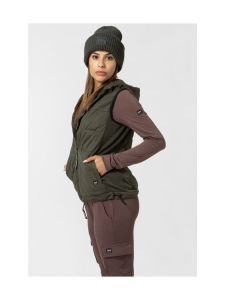 super.natural - W COMFORT HOODED GILET - BLACK INK | Stockmann