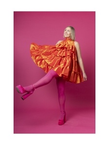 Miia Halmesmaa - FLOUNCE- FRILLAMEKKO, ORANSSI - ORANSSI Miia Halmesmaa - FLOUNCE- FRILLAMEKKO, ORANSSI - ORANSSI | Stockmann