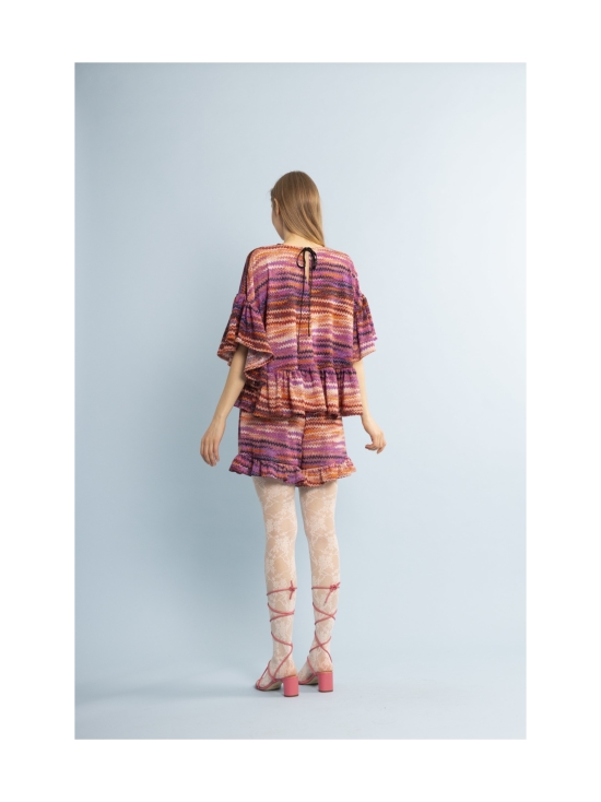 Miia Halmesmaa - FRILLASHORTSIT, GLITTER RAITA - PINKKI | Stockmann - photo 7