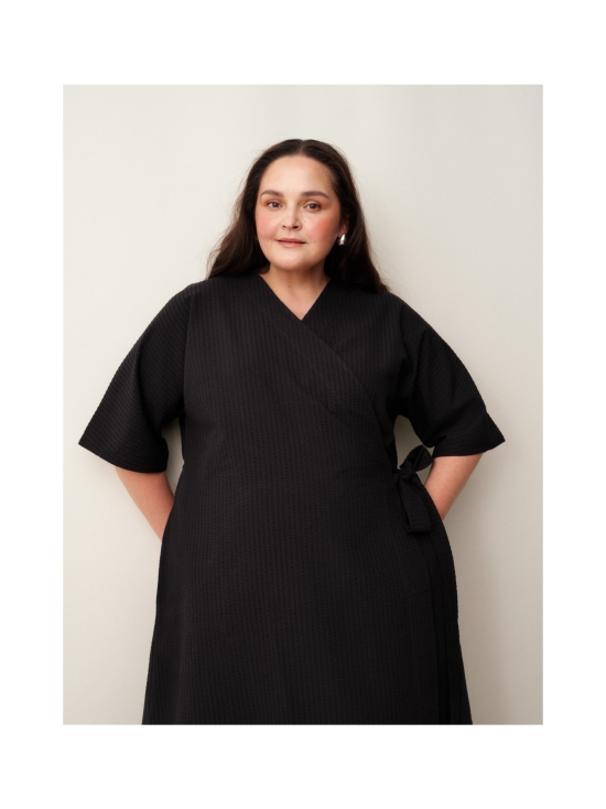 MAINIO - Ava seersucker kietaisumekko, Black - MUSTA | Stockmann - photo 6