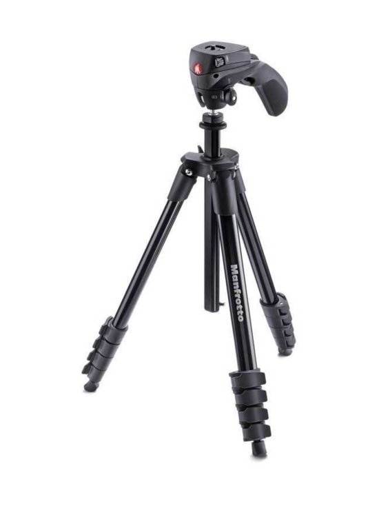 Manfrotto - Manfrotto Compact Action jalusta + kamerapää - Musta - photo 1 Manfrotto - Manfrotto Compact Action jalusta + kamerapää - Musta | Stockmann - photo 1