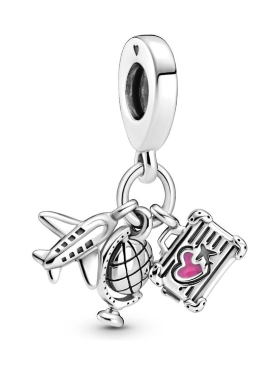 Pandora - Lentokone, maapallo ja matkalaukku -riipushela  799435C01 | Stockmann - photo 2