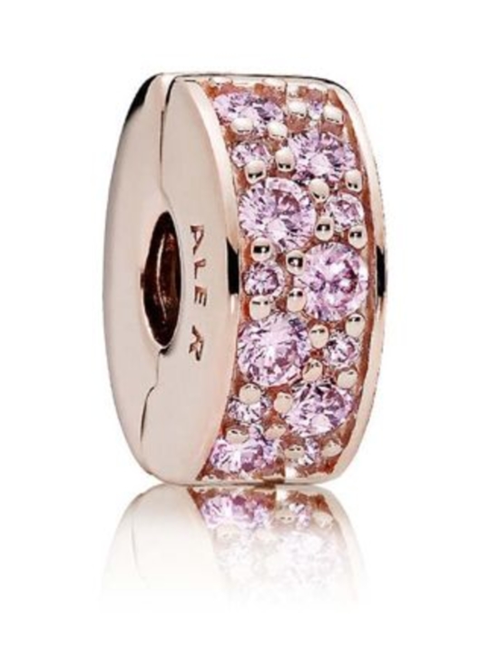 Pandora - Vaaleanpunainen pavé-lukkopala 781817PCZ | Stockmann - photo 1