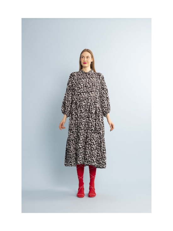 Miia Halmesmaa - FLOWY - MEKKO PITKÄ, MUSTAVALKOINEN - MUSTA/VALKOINEN | Stockmann - photo 6