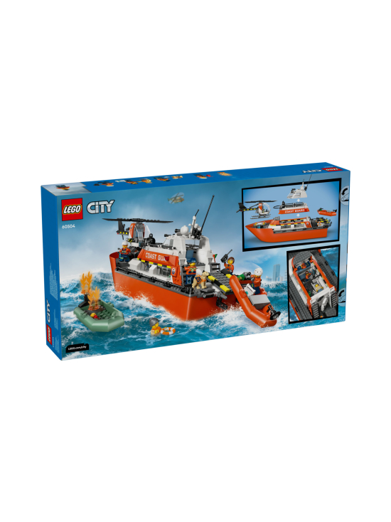 LEGO CITY - LEGO City Rannikkovartioston pelastusalus ja helikopteri 60504 | Stockmann - photo 2
